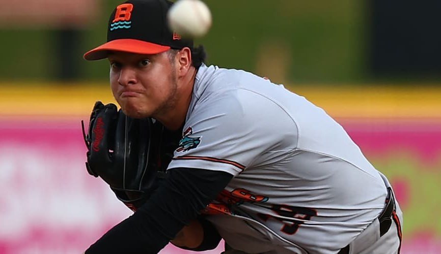 Juan Diego Rojas acumula 45 ponches en 37.1 innings de labor este año en las granjas de los Orioles 