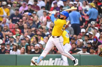 Wilyer Abreu acumula 15 estacazos y 49 impulsadas en la temporada con los Red Sox.
