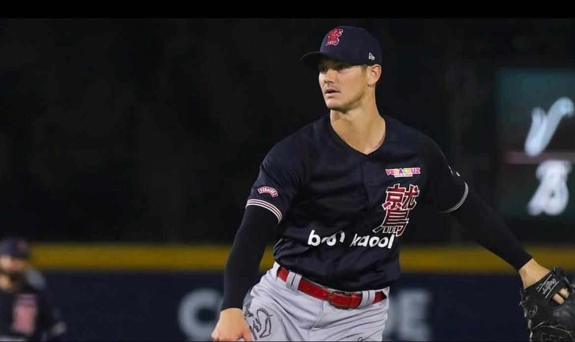 Bryce Bonnin, lanzador derecho y nuevo importado de Águilas del Zulia para la LVBP 2026-2027.